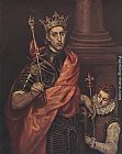 A Saintly King by El Greco